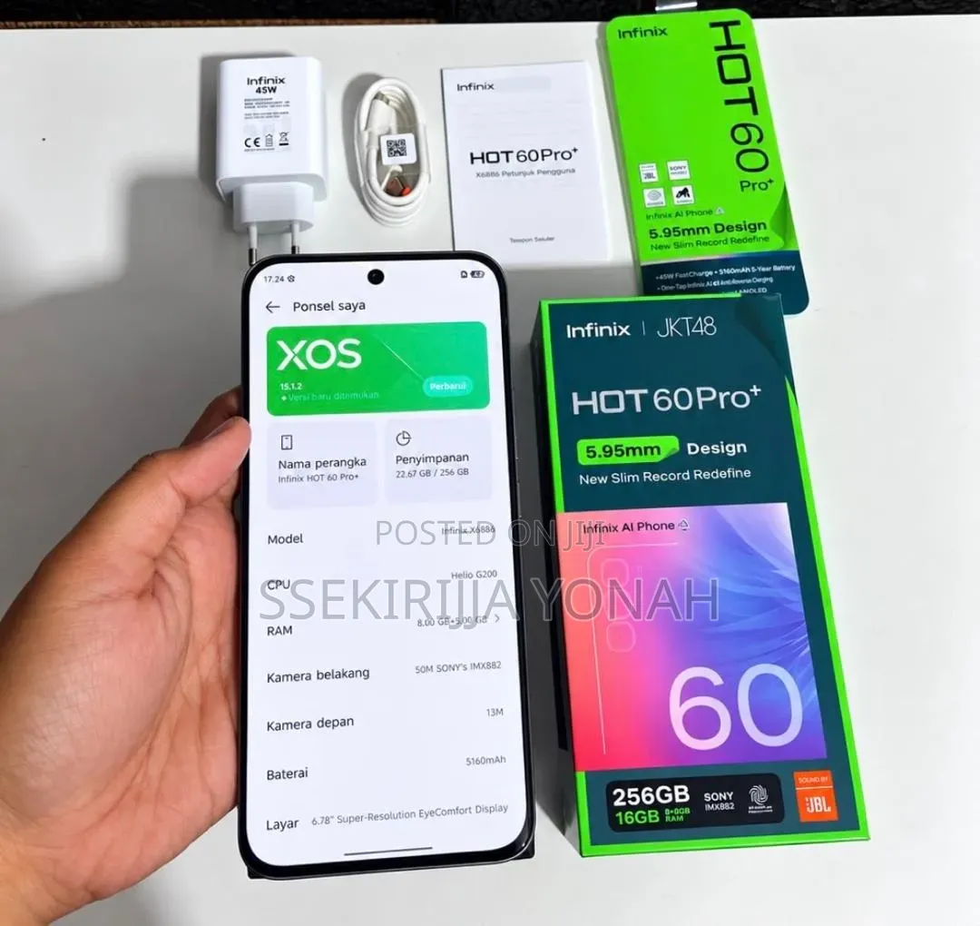 New Infinix Hot 60 Pro+ 256 GB Black
