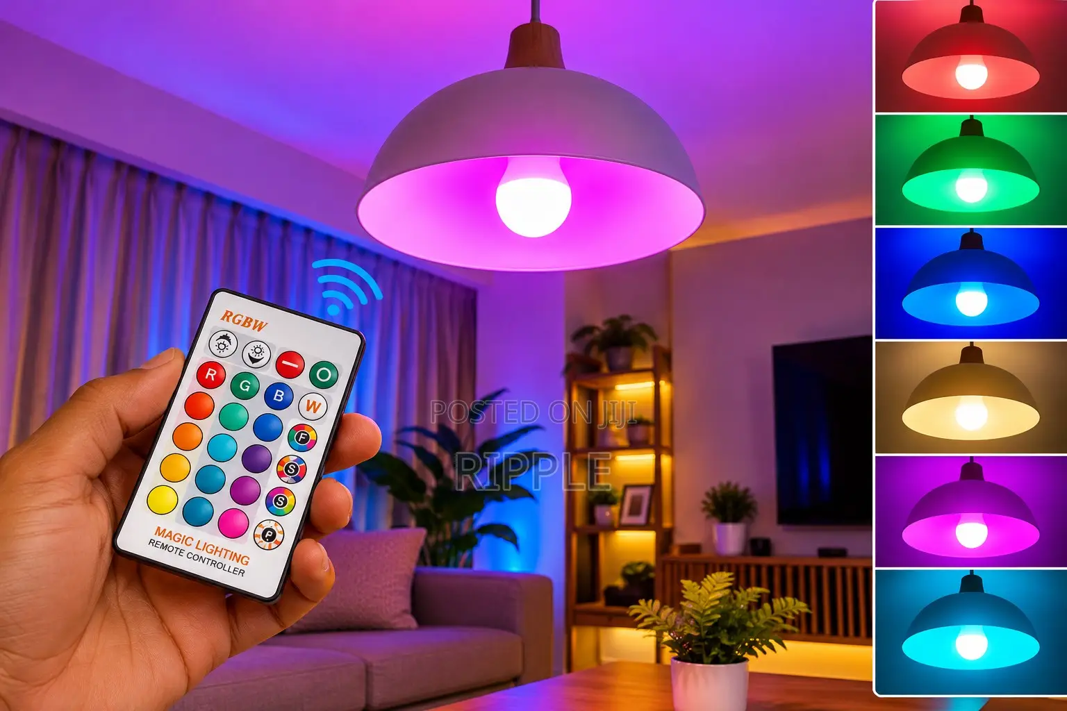 Aerbes 10W RGB LED Bulb – 16 Colors Remote Control Light