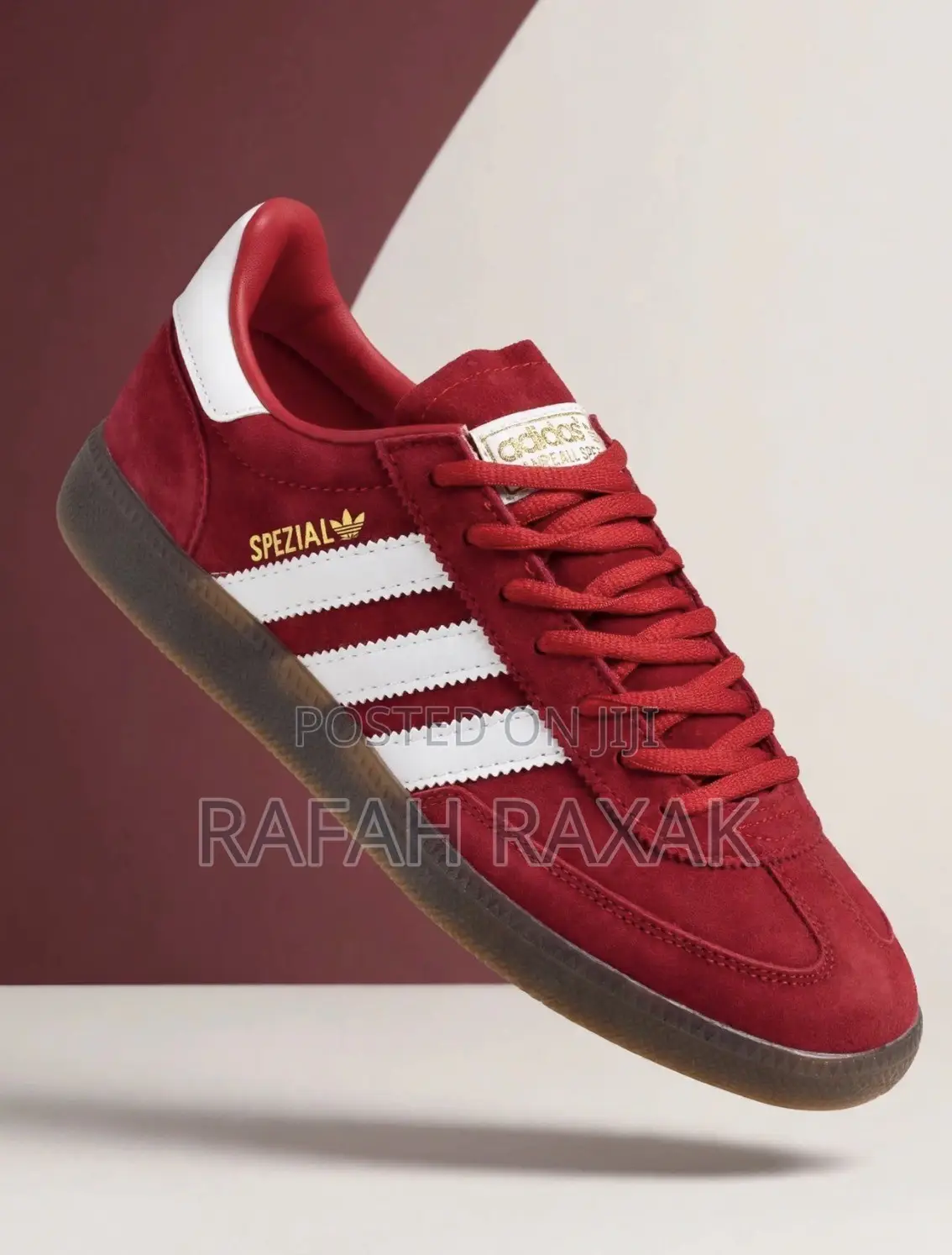 Original Red Adidas Spezial Suede Sneakers