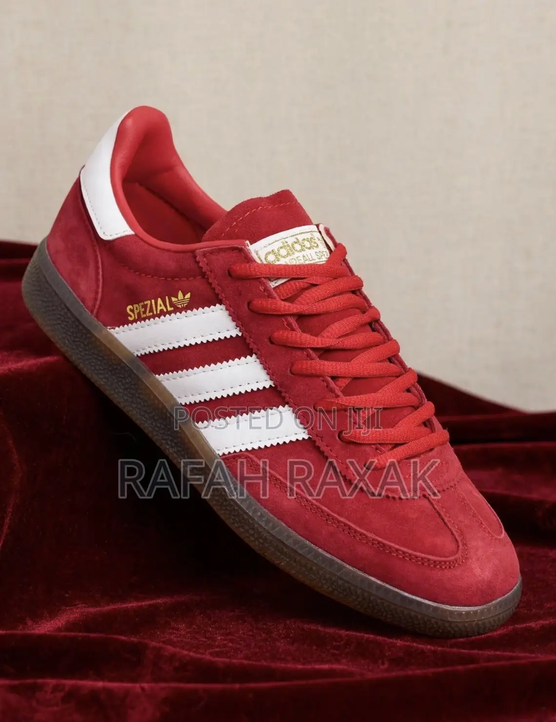 Original Red Adidas Spezial Suede Sneakers