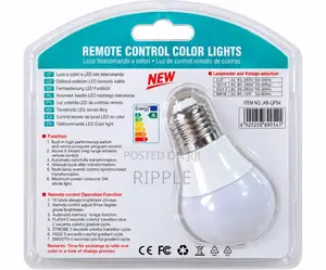Aerbes 3W RGB LED Bulb – Remote Control Multicolor Light