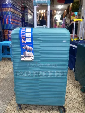 Rubber Plastic Suitcase. Large.( Blue)
