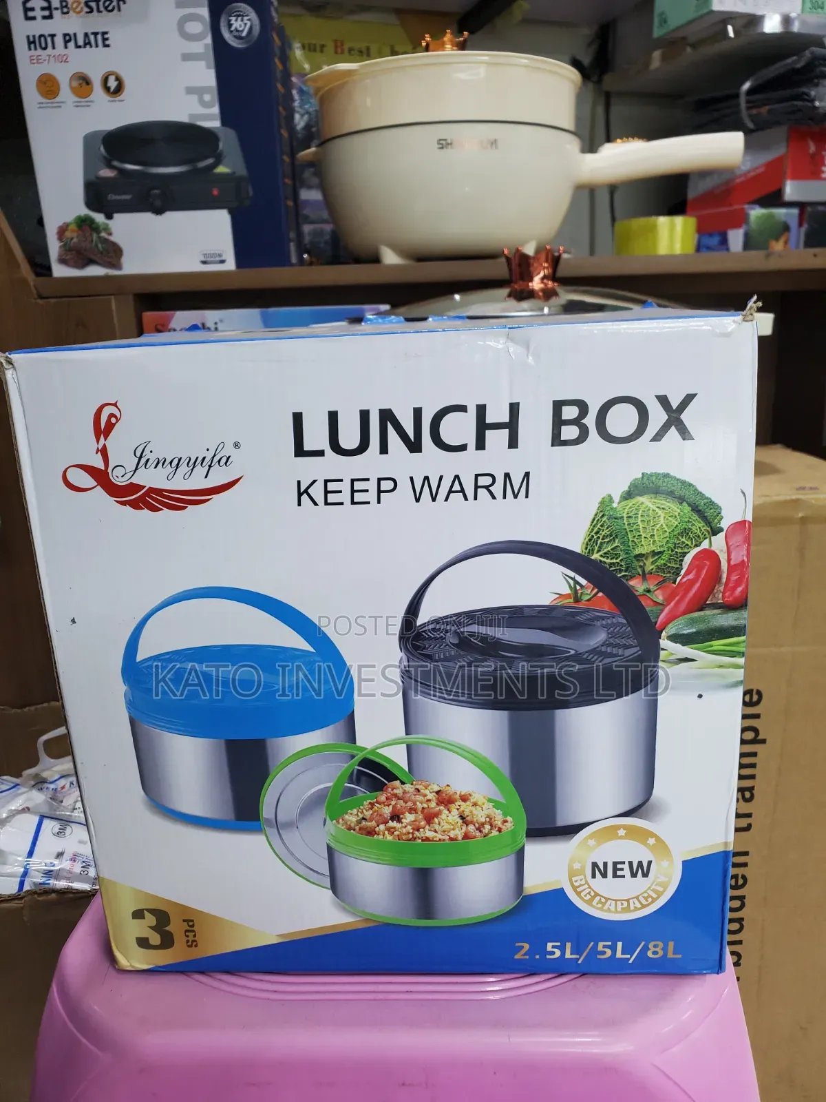Jingyifa 3-Piece Keep Warm Thermal Lunch Box Set