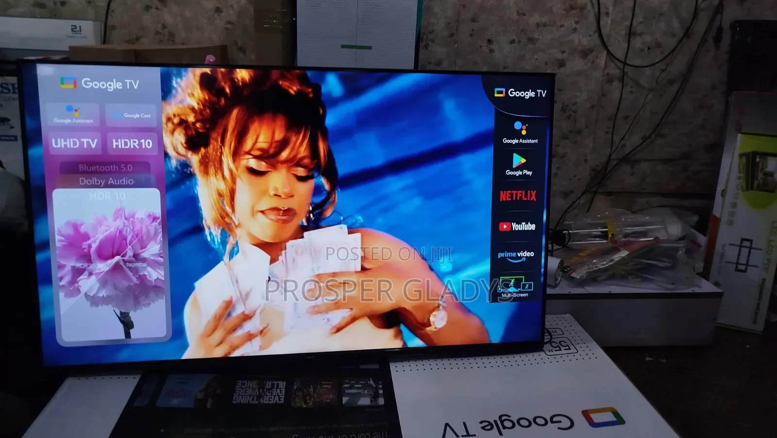 55 Chiq Smart Android Google Flat Screen Flameless