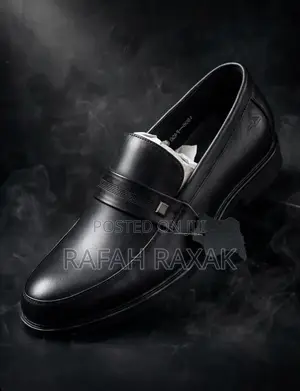 Men’s Classic Black Slip-on Clarks Leather Loafers