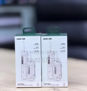 Green Lion Portable Oral Irrigator Dental Flosser, 180ml Capacity,