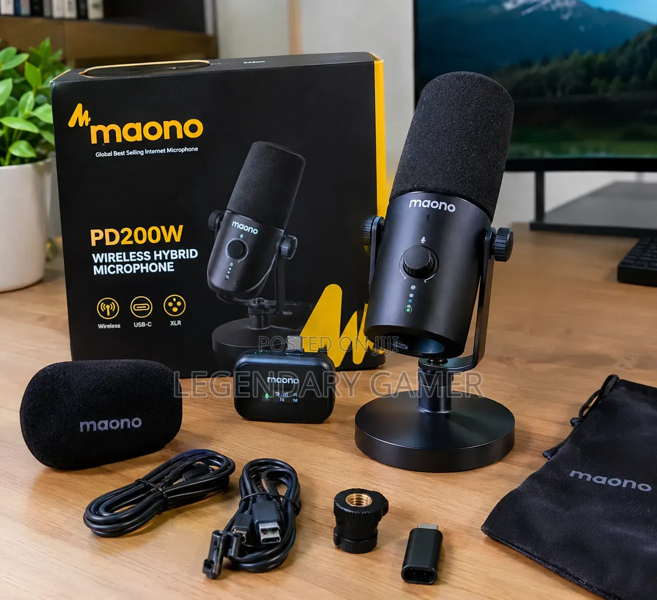 Maono PD200W Wireless Hybrid Microphone