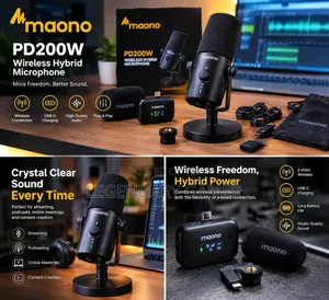 Maono PD200W Wireless Hybrid Microphone
