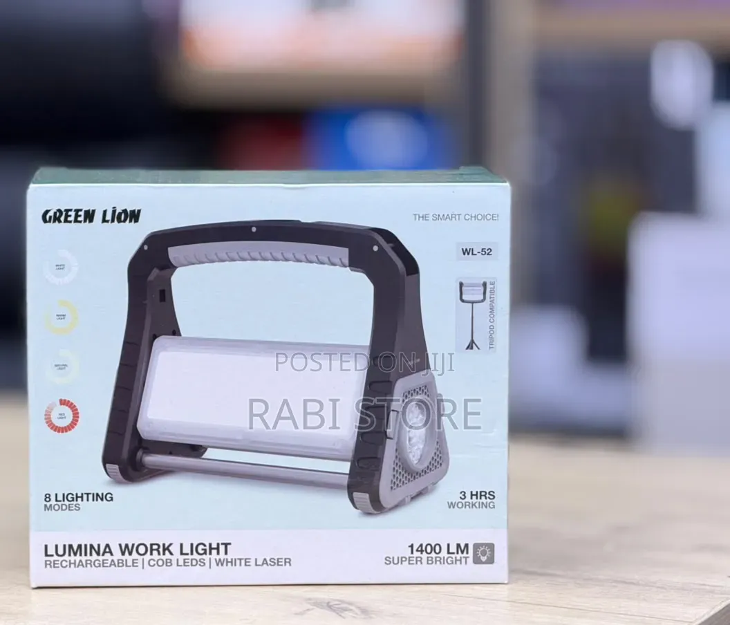 Work Light Rechargeable LED Work Light 1400lm COB , Green Lion