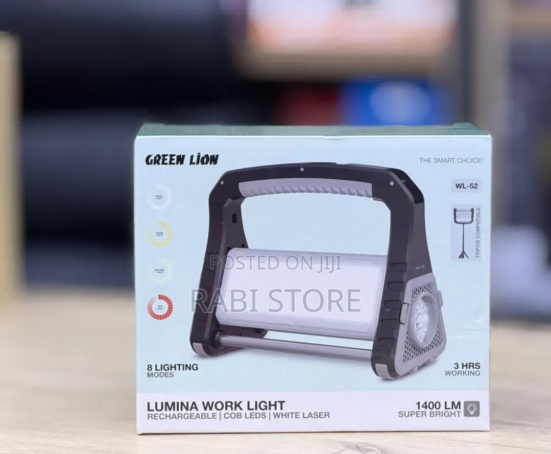 Work Light Rechargeable LED Work Light 1400lm COB , Green Lion