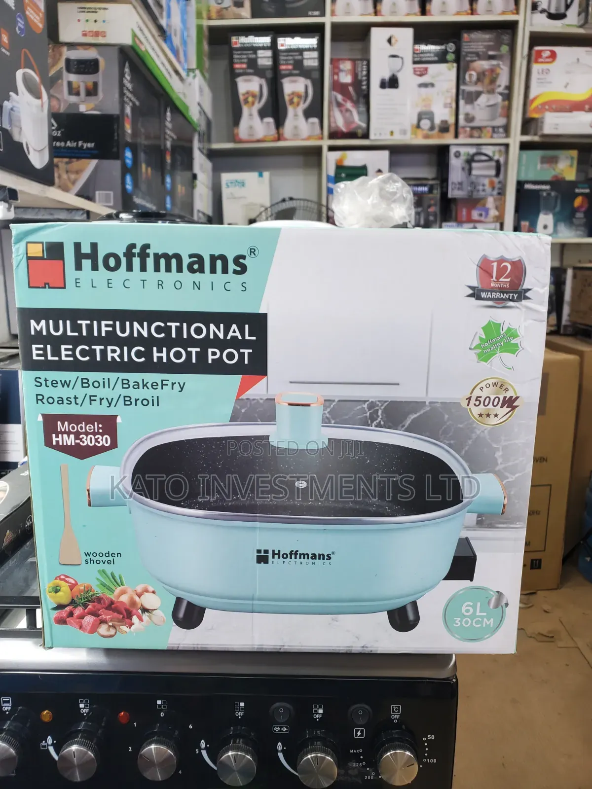 Hoffmans Multifunctional Electric Hot Pot (Model: HM-3030) 6litrs