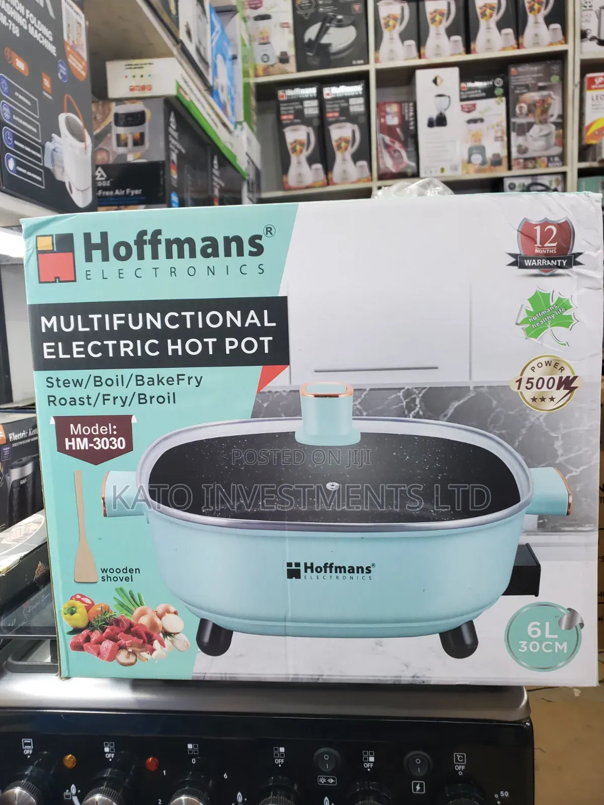 Hoffmans Multifunctional Electric Hot Pot (Model: HM-3030) 6litrs