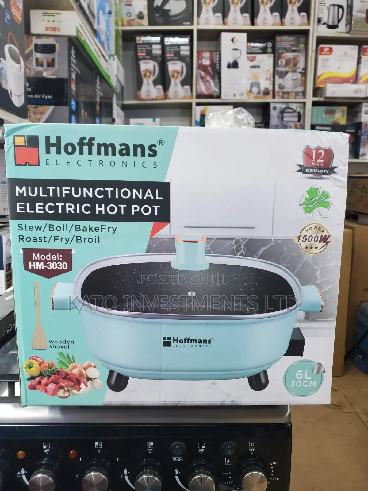 Hoffmans Multifunctional Electric Hot Pot (Model: HM-3030) 6litrs