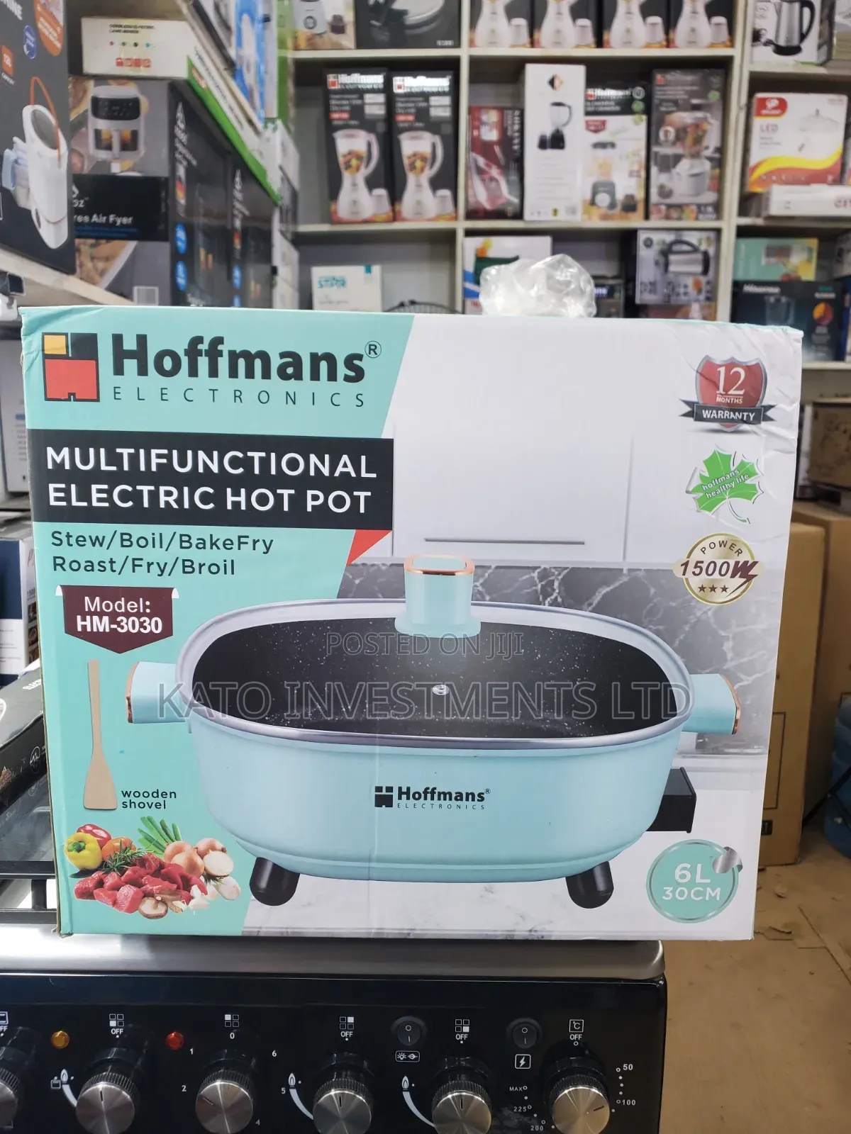 Hoffmans Multifunctional Electric Hot Pot (Model: HM-3030) 6litrs