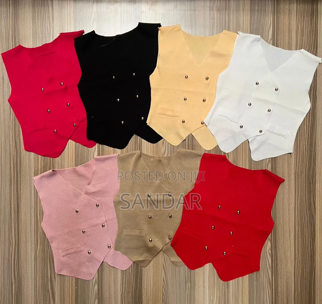 Ladies Heart Button Polka Dot New