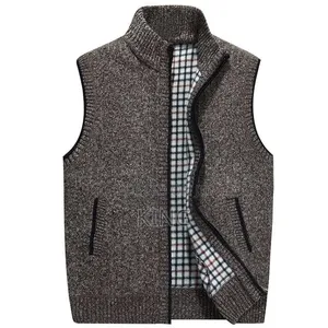 Men's Full-Zip Knit Sweater Vest