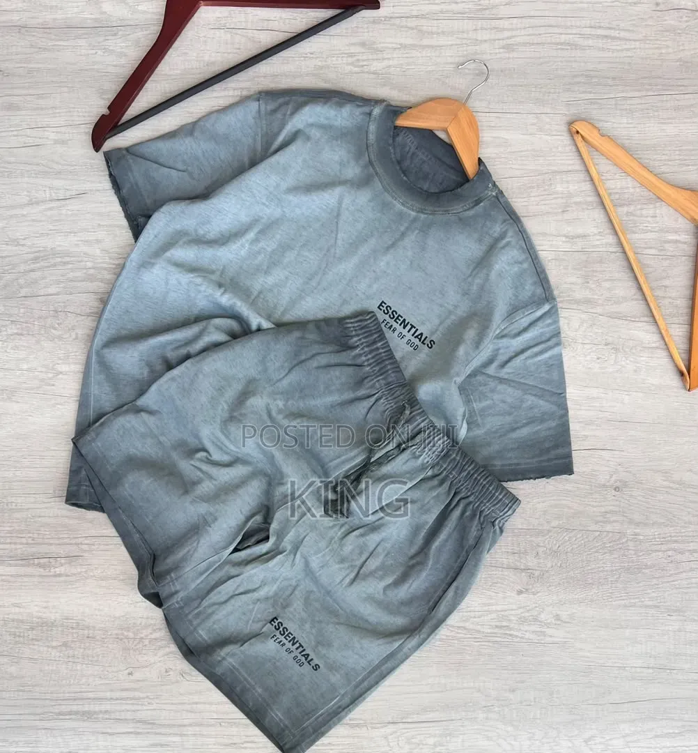 Fear of God ESSENTIALS Two Piece Set. T Shirt, Short