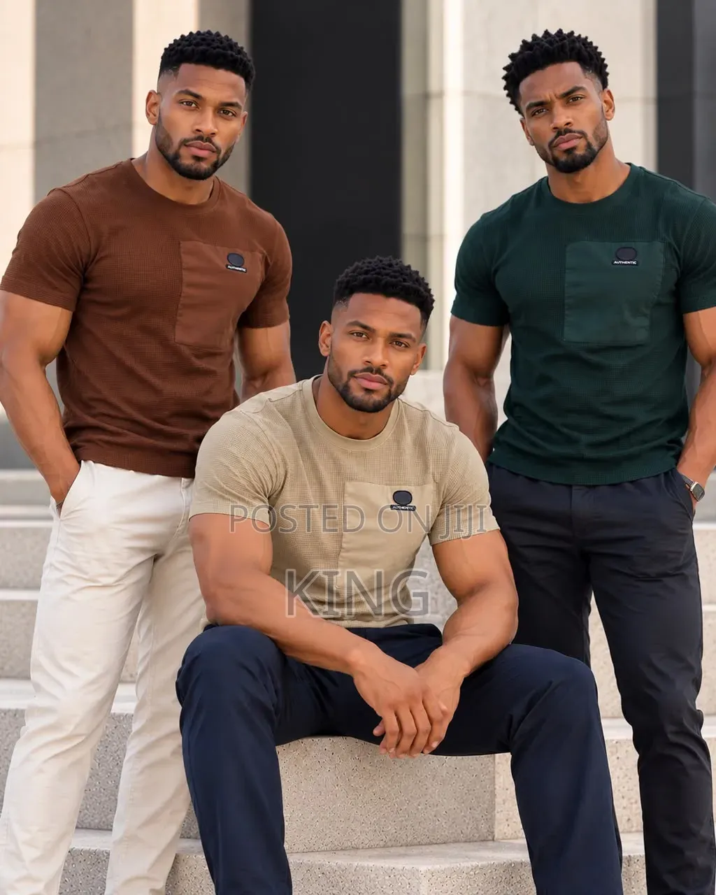 Chest Pocket and "AUTHENTIC" Brand T-Shirts