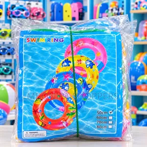 Colorful Kids Inflatable Swimming Rings – 50cm Cartoon Swim Floats