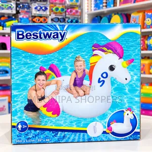Bestway Inflatable Unicorn Pool Float Rainbow Swimming Ring for Kids