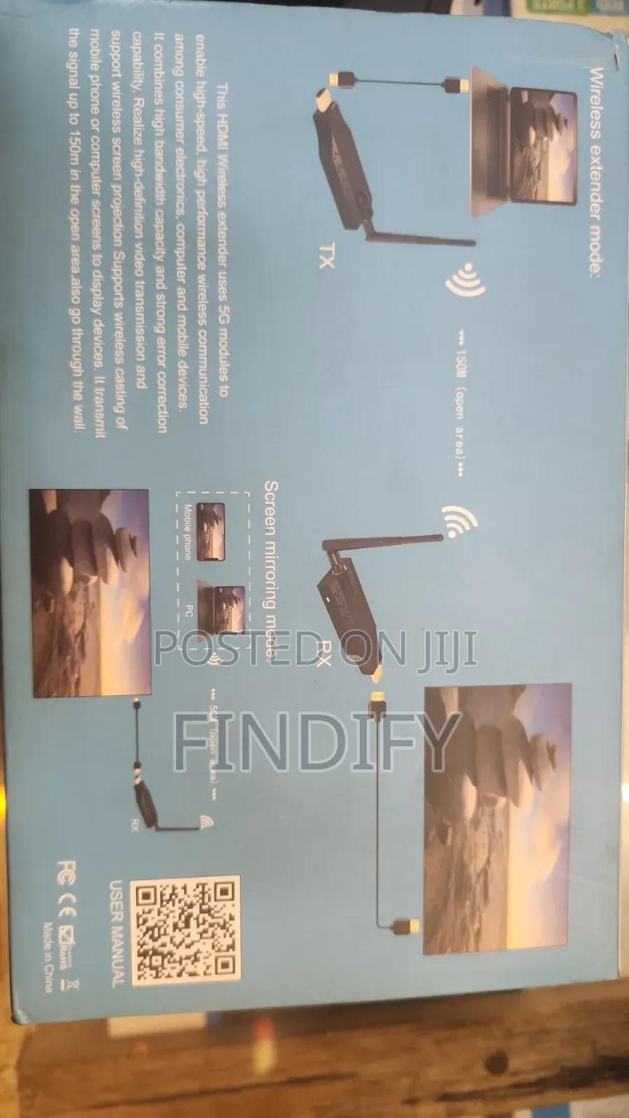 Wireless HDMI Extender Kit for Streaming Video/Audio