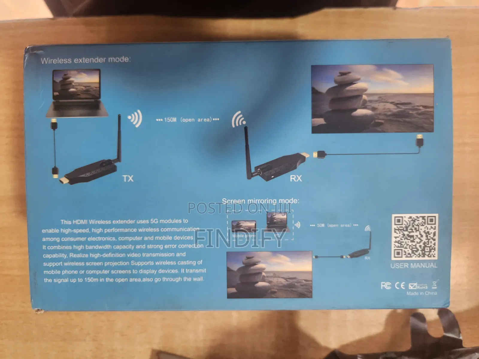 Wireless HDMI Extender Kit for Streaming Video/Audio