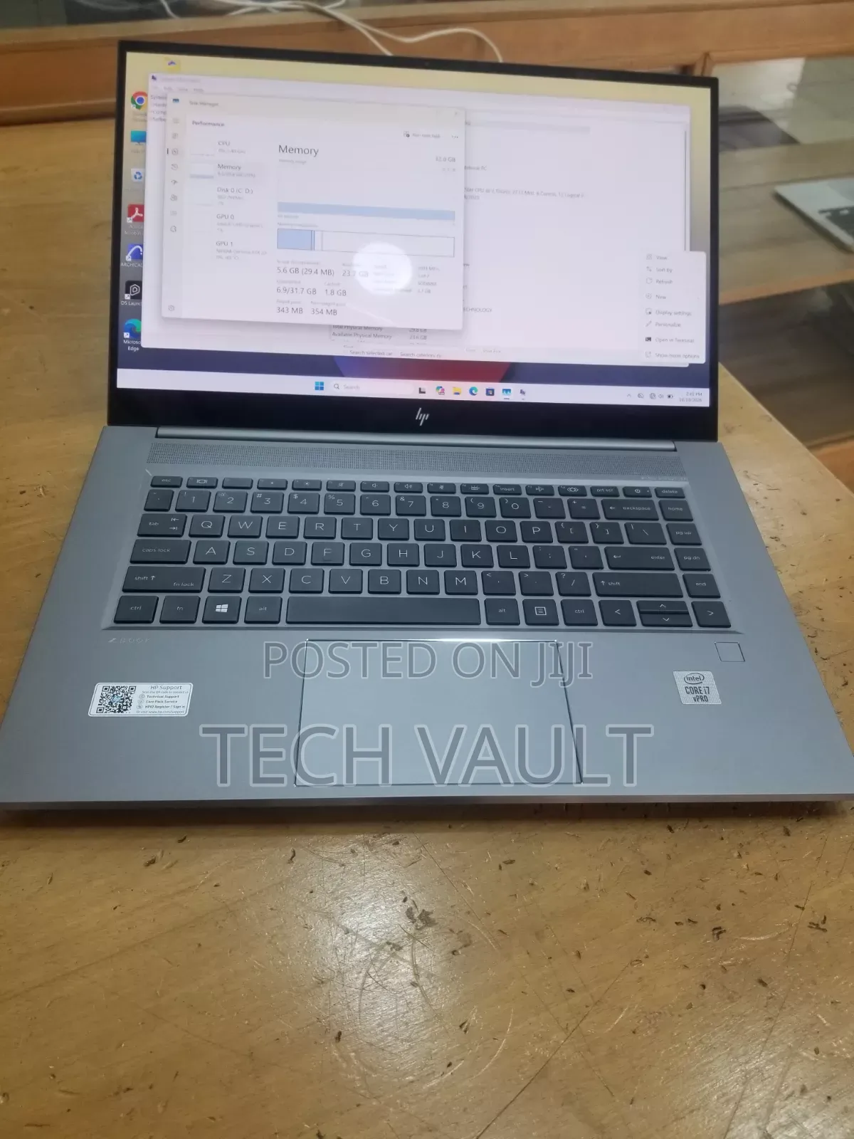New Laptop HP ZBook Create G7 32GB Intel Core i7 SSD 512GB