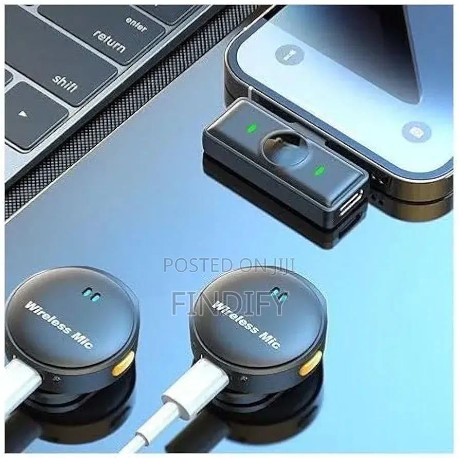 Dual Lavalier Microphone - Wireless Microphone Magnetic Clip