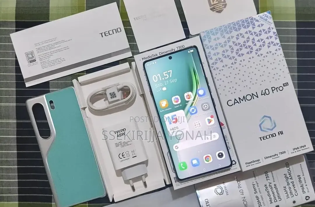 New Tecno Camon 40 Pro 4G 256 GB Green