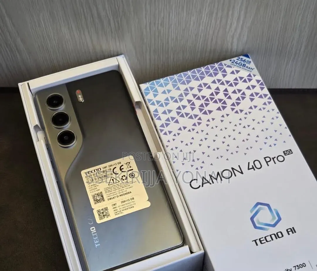 New Tecno Camon 40 Pro 4G 256 GB Black
