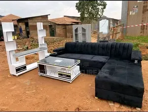 L Shaped Sofa Readily Available in Black