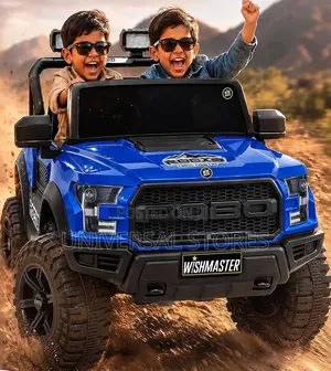 Blue Kids' Ride-on Electric Pickup Truck