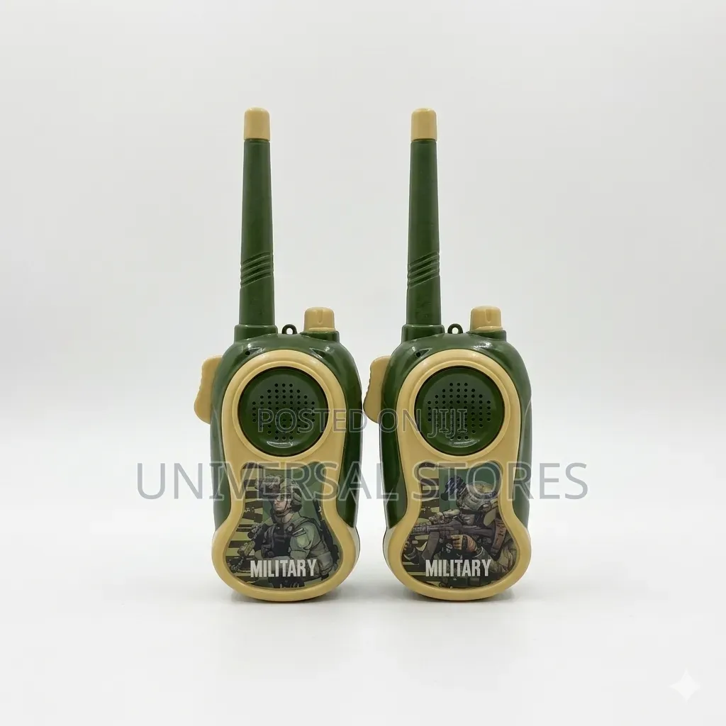 Military-Themed 2-Player Children's Walkie-Talkie Set