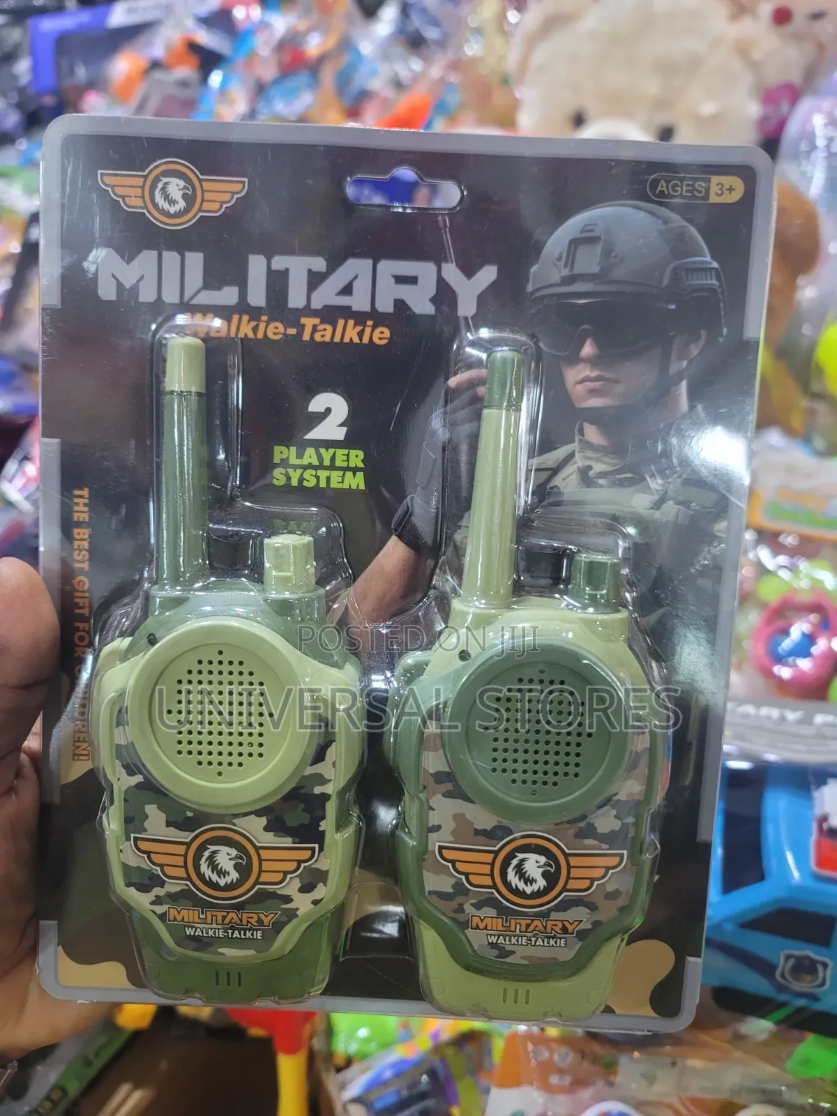 Military-Themed 2-Player Children's Walkie-Talkie Set