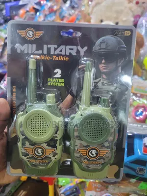 Military-Themed 2-Player Children's Walkie-Talkie Set