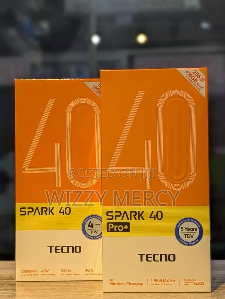 New Tecno Spark 40 Pro+ 256 GB Silver