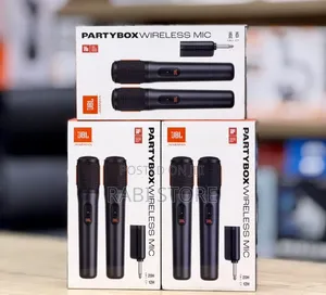 JBL Partybox Wireless Microphone New Model Rechargeable Battery Dual