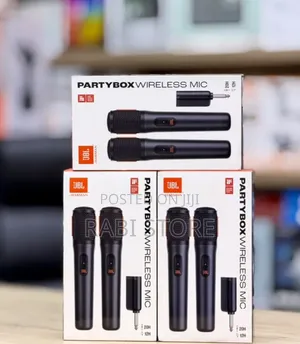JBL Partybox Wireless Microphone New Model Rechargeable Battery Dual