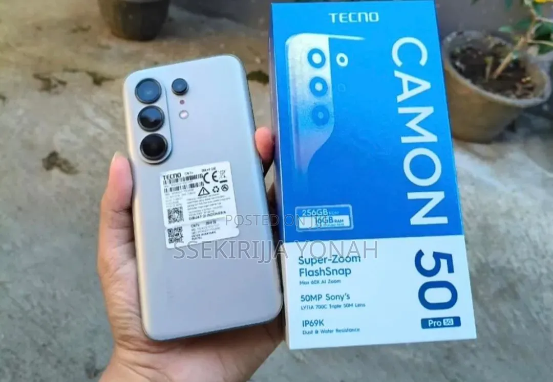 New Tecno Camon 50 Pro 256 GB Silver