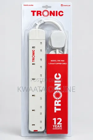 TRONIC Extension Power Strip – 6-Way Socket With 1.25mm2 Copper Cable