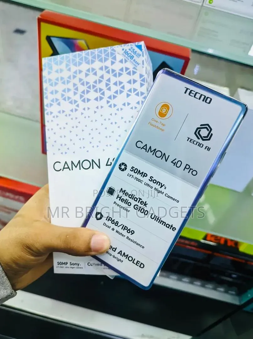 New Tecno Camon 40 Pro 4G 256 GB Blue