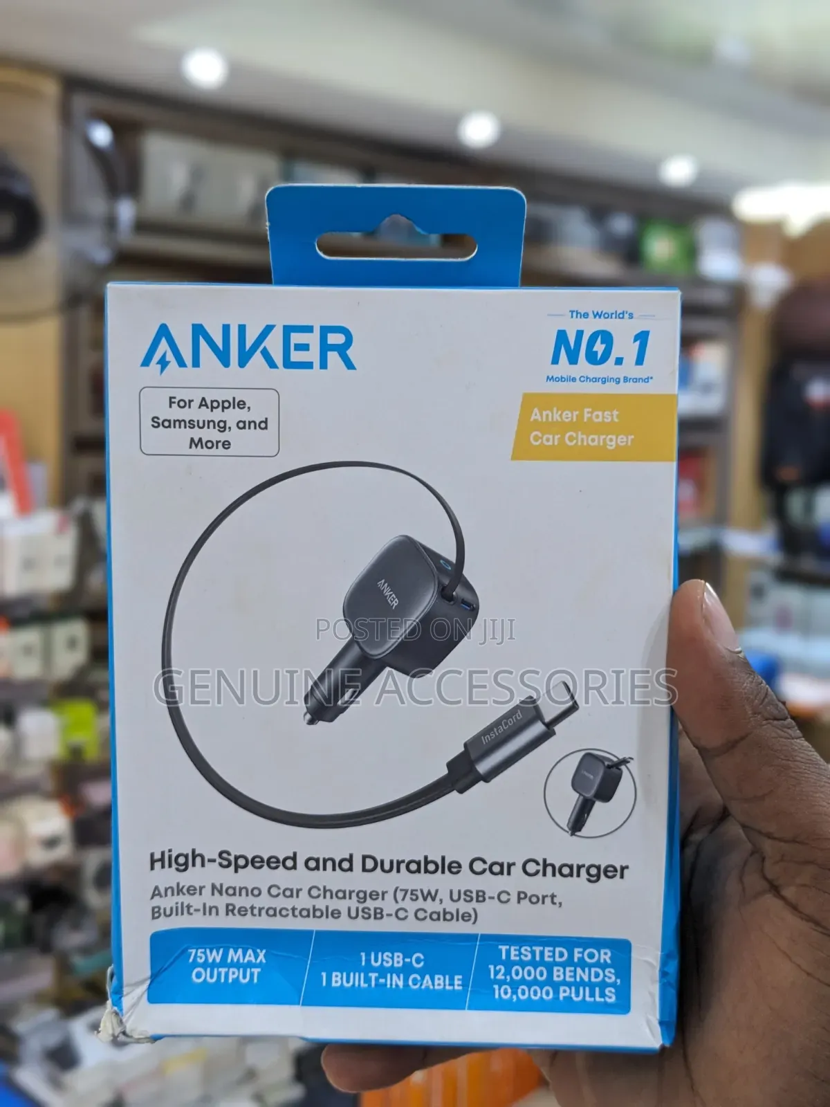 Anker Nano 75w Car Charger 2 in 1