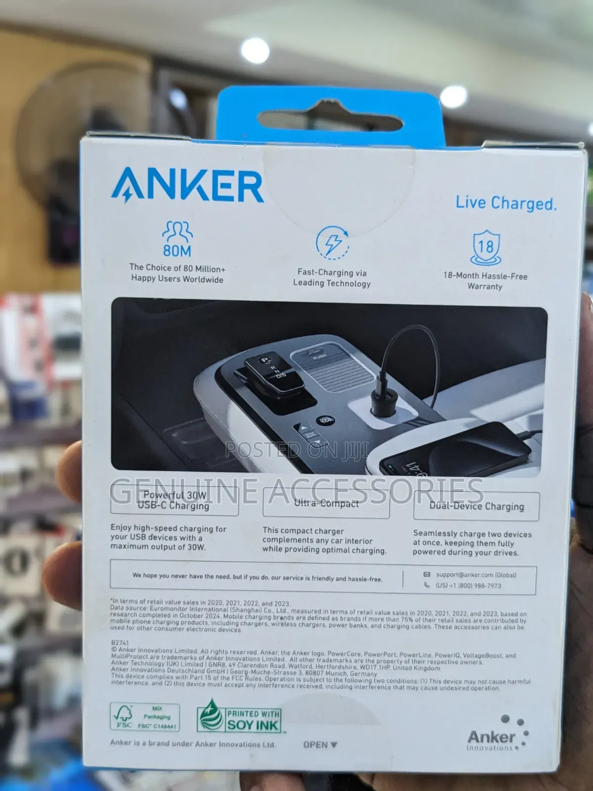Anker 30w USB-C Car Charger