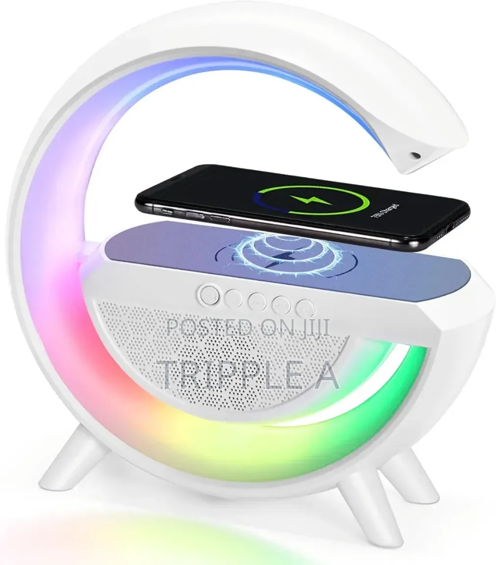 3 in 1 Wireless Charger With Bluetooth Speaker and Lamp