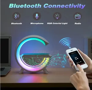 3 in 1 Wireless Charger With Bluetooth Speaker and Lamp