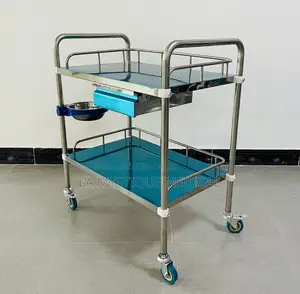 Single Drawer Stainless Steel Patient Hospital Cart
