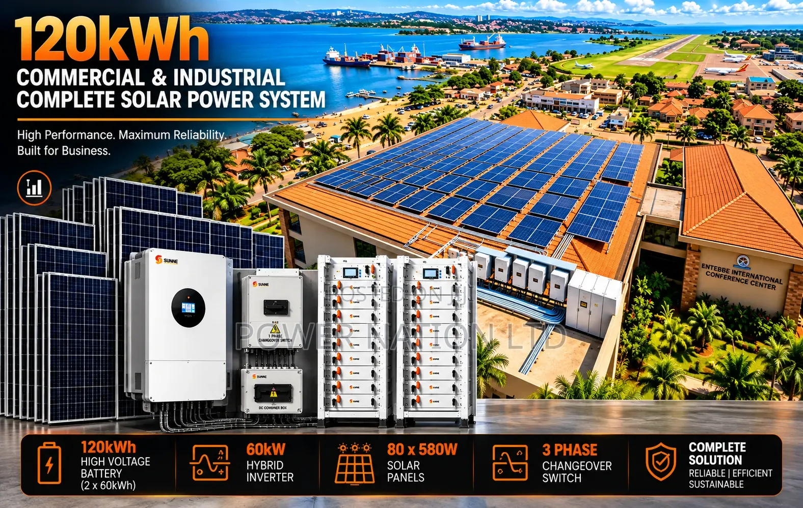120kwh 50kva 48v 3phase Felicity Massive Clean Energy Solar System