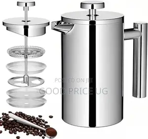 Double-Walled Stainless Steel French Press Coffee Maker