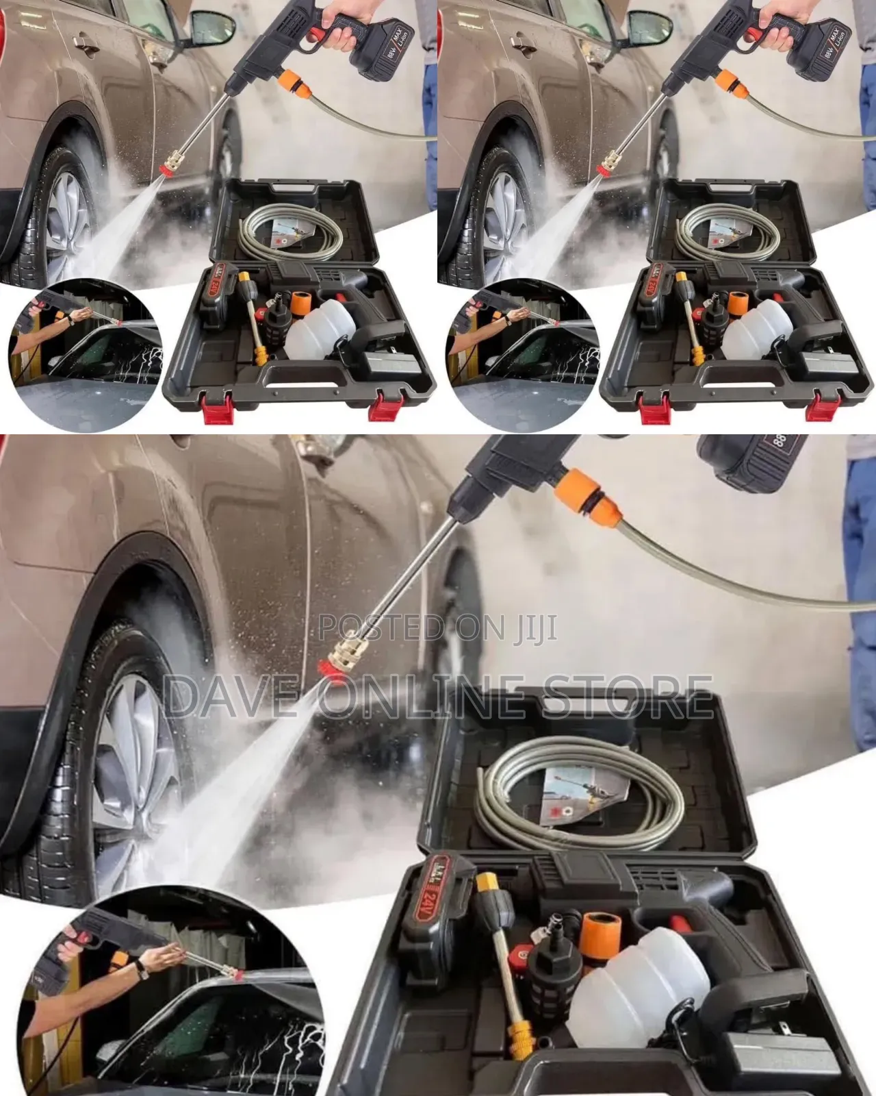 Car Wash Gun With 2 48V Batteries