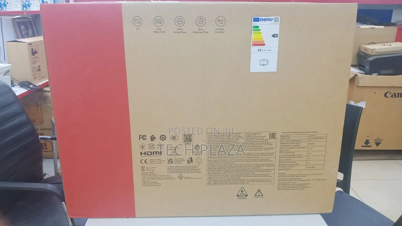 Monitor Lenovo 27 Inches
